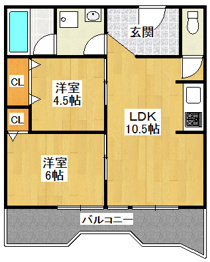 ハイツ相生の間取り