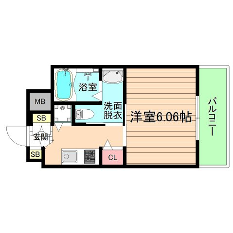 大阪市都島区片町１丁目の賃貸マンションの間取り