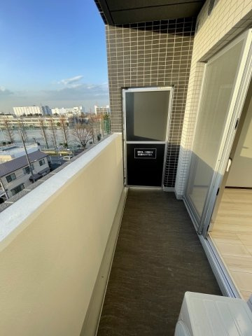 板橋区高島平３丁目の賃貸マンションのバルコニー
