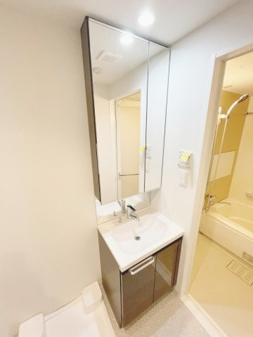 板橋区高島平３丁目の賃貸マンションの洗面所