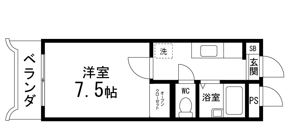 コーポしんしの間取り