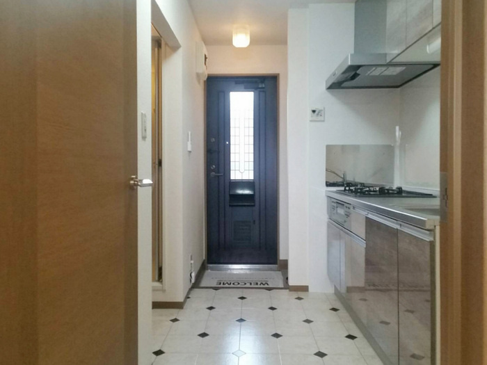 サンハイツ小中島　Eの玄関