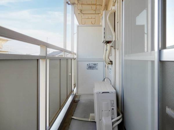 ビレッジハウス木之子1号棟のバルコニー|ビレッジハウスの同一物件・同一タイプの間取りの写真です