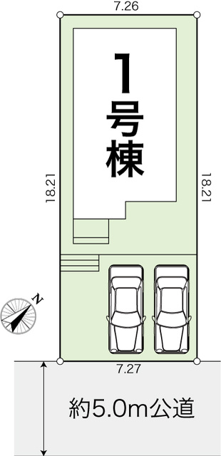 いの町枝川1棟の区画図