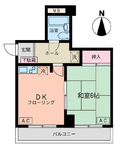 リバーサイド木場　403号室の間取り
