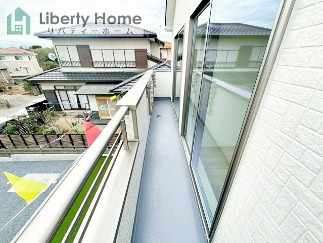 ひたちなか市平磯町　新築戸建のバルコニー