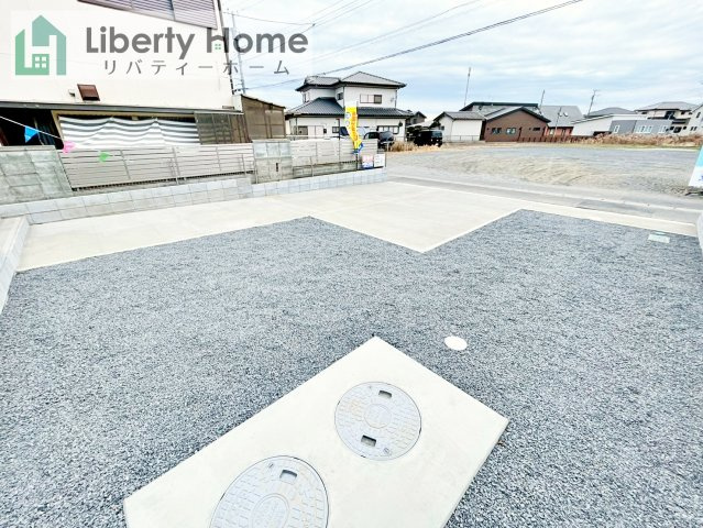 ひたちなか市平磯町　新築戸建の駐車場