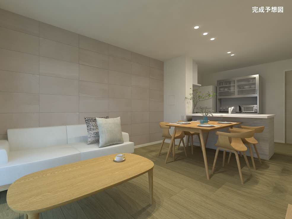 熊本市南区田迎１丁目の賃貸マンションの居間・リビング