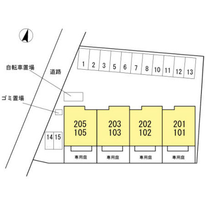 【区画図】 | ソレイユⅠ