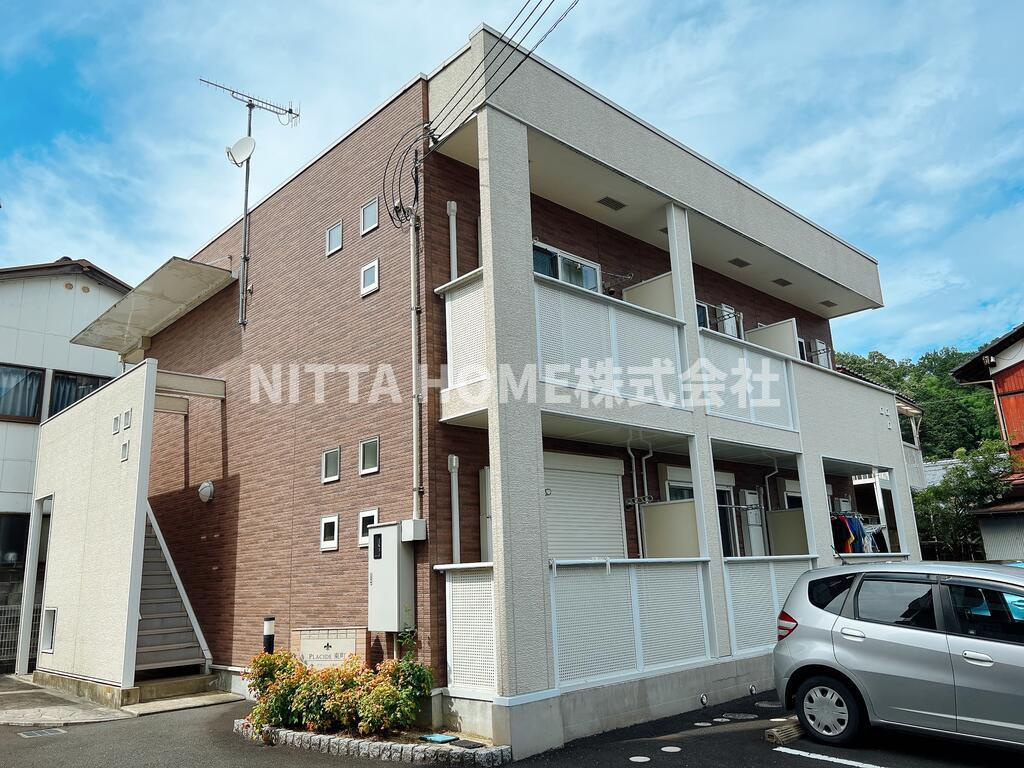 プラシード東町の外観|鉄骨造の単身者向けのマンション◆