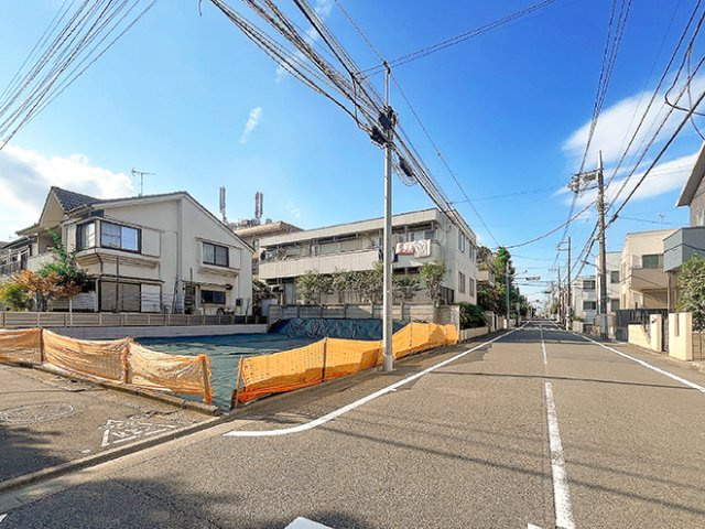 宅地分譲［大田区久が原５丁目］の前面道路含む現地写真