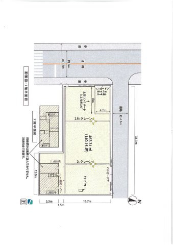 大阪市浪速区久保吉1丁目貸工場132万円の間取り