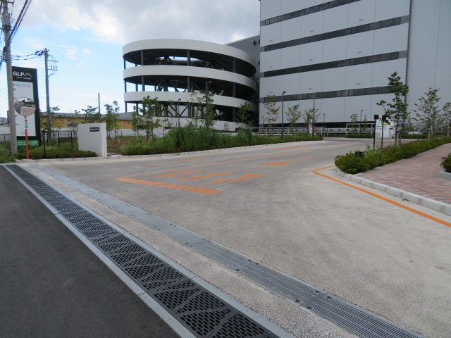 八千代市大和田新田の倉庫の周辺