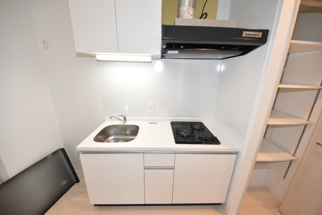 ラピシーヌ南堀江のキッチン|偶数奇数で色が違います