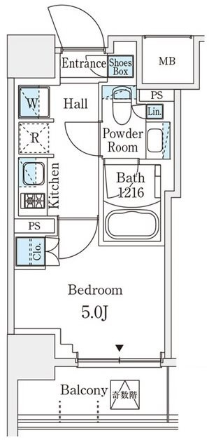 パークアクシス横浜阪東橋の間取り