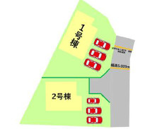 仲介手数料不要　よかタウンBloom大津町大字町10期【大津南小・大津中】の区画図