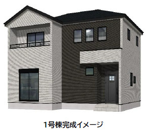 仲介手数料不要　よかタウン東区花立６丁目４期【桜木東小・桜木中】の外観パース|外観パースです