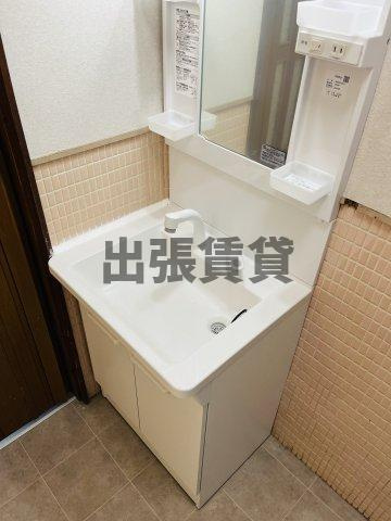 蟹江南⼾建の洗面所