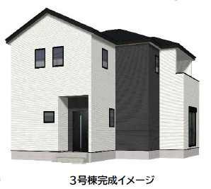 仲介手数料不要　よかタウン東区花立６丁目４期【桜木東小・桜木中】の外観パース|外観パースです