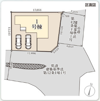仲介手数料不要　リーブルガーデン東区吉原町【託麻北小・東部中】の区画図