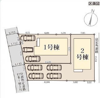 仲介手数料不要　リーブルガーデン北区麻生田第七【麻生田小・清水中】の区画図