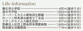 仲介手数料不要　リーブルガーデン北区麻生田第七【麻生田小・清水中】の周辺