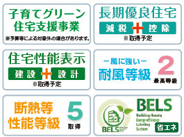 仲介手数料不要　ブルーミングガーデン東区榎町【東町小・東町中】の構造・工法・仕様