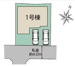 仲介手数料不要　ブルーミングガーデン東区榎町【東町小・東町中】の区画図