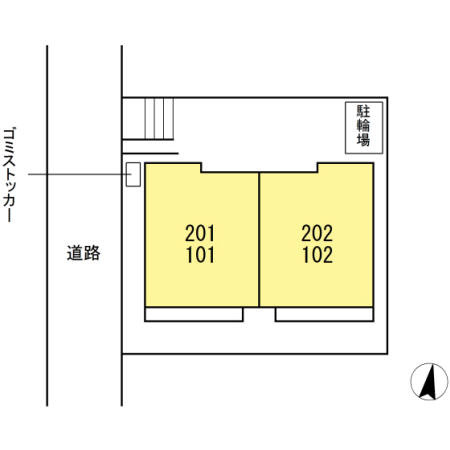 クレア富士見台の区画図