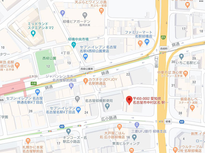 ＭＡＲＵＷＡ名駅ビル　の地図