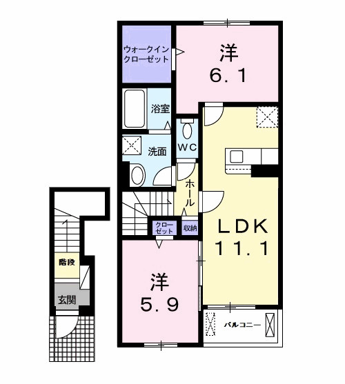 カーサリザイヤⅢの間取り
