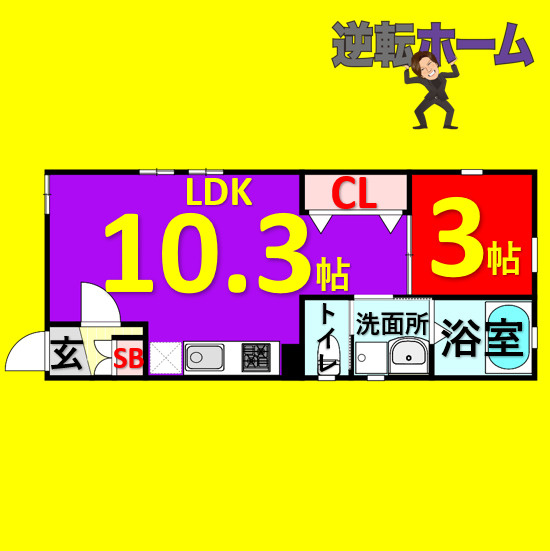 Great journey　名古屋市賃貸　仲介手数料無料の間取り