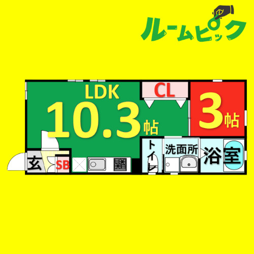 Great journey　名古屋市賃貸　仲介手数料無料の間取り