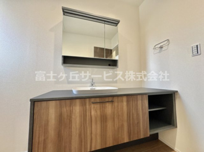 【独立洗面台】 | 豊橋市東脇4丁目 新築一戸建て 2号棟 | 朝の支度にも助かる、独立の洗髪洗面化粧台