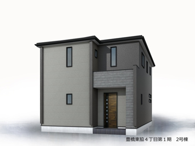 【外観パース】 | 豊橋市東脇4丁目 新築一戸建て 2号棟 | 外観パースです