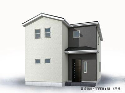 【外観パース】 | 豊橋市東脇4丁目 新築一戸建て 6号棟 | 外観パースです