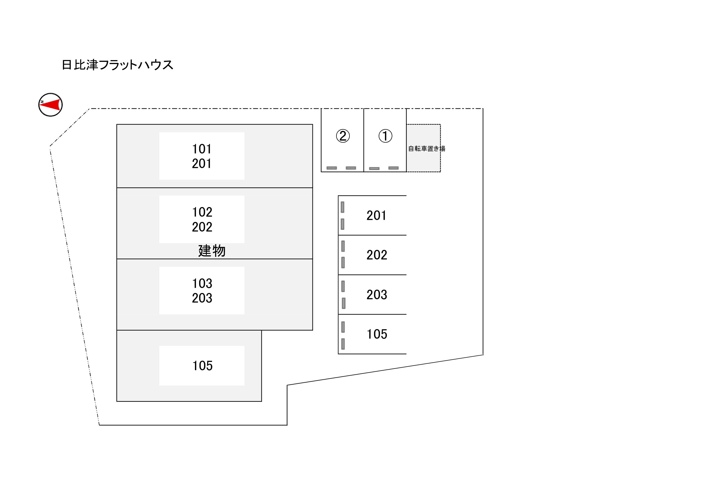 フロンティアの区画図