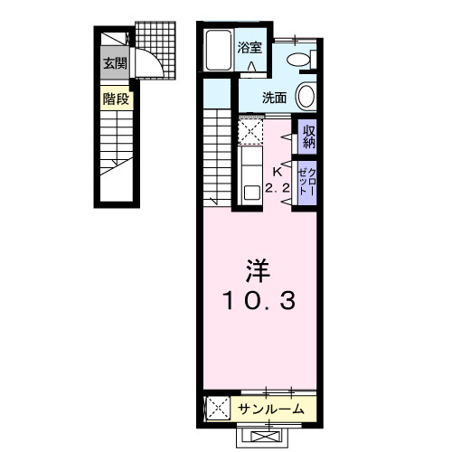カーサ　フィオーレの間取り