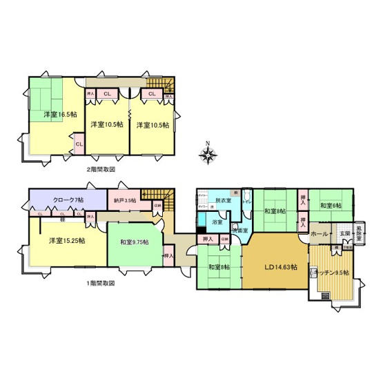【間取り】 | 北見市高栄西町３丁目９番３０号　中古売家外土地５筆