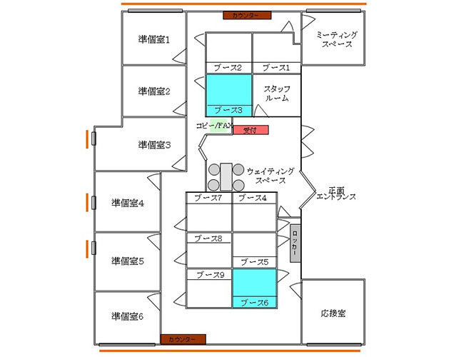 オフィスパーク名駅アネックス（三喜ビル）の区画図