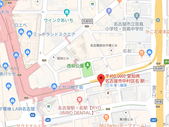 オフィスパーク名駅アネックス（三喜ビル）の地図