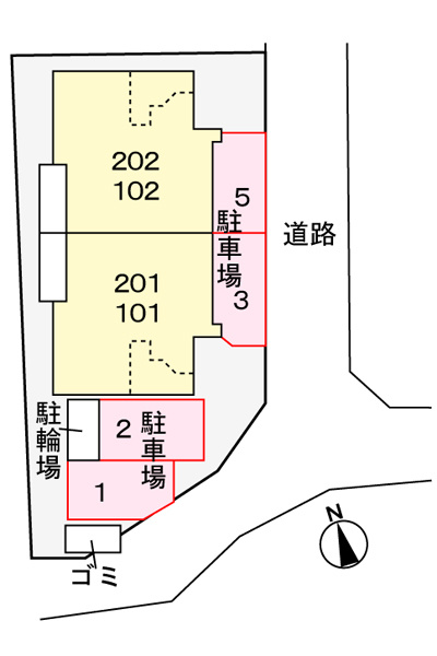 ペニーレーン茨木の地図