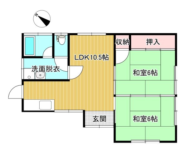 川口住宅の間取り