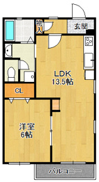 ニューフレグランス阪本の間取り