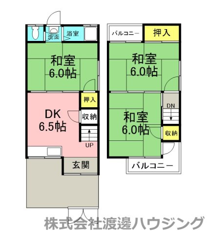 玉串町東3丁目テラスハウスの間取り