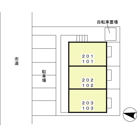 ボナール伊神の区画図