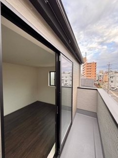 【バルコニー】 | LIGARE名古屋市北区柳原1期全4棟【仲介手数料無料　清水小　八王子中】 | 新築戸建の事はマックバリュで住まい相談へお任せください。