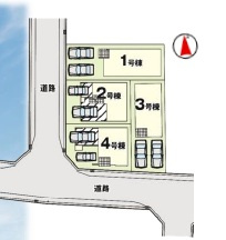 【区画図】 | LIGARE名古屋市北区柳原1期全4棟【仲介手数料無料　清水小　八王子中】 | 今すぐのご案内可能です！→  0120-336-922　までお気軽にお問い合わせください。