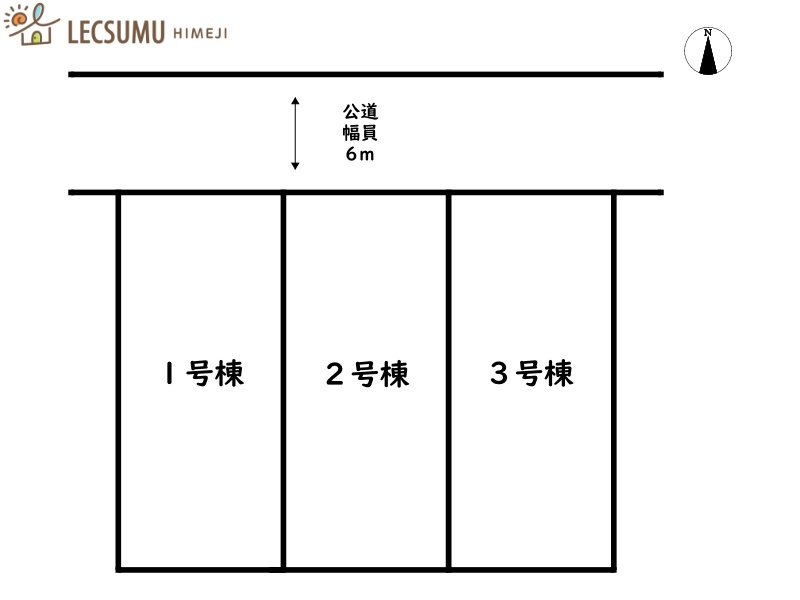 赤穂市板屋町2期／全3棟の区画図