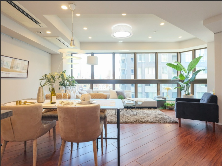 ★仲介手数料無料★Brillia　ICHIBANCHO（千鳥ヶ淵公園近くにあり、自然が感じられる住環境）の居間・リビング